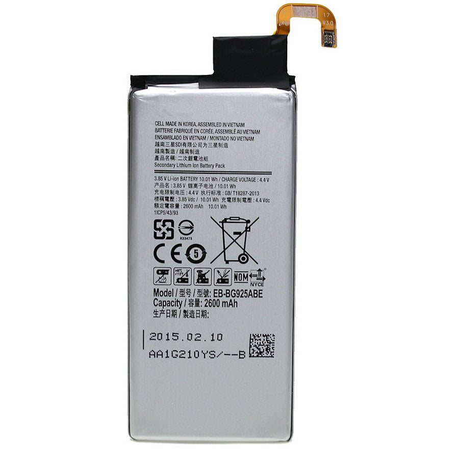 Replacement Battery for Samsung Galaxy S6 Edge (G925), EB-BG925ABE EB-BG925ABA Replacement Battery for Samsung Galaxy S6 Edge (G925), EB-BG925ABE EB-BG925ABA